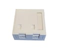 [7886158946] Officebox 2 port for 2 x Keystone konnektorer hvid