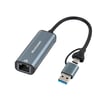 [7886159149] USB-C/A til RJ45 Netværk Gigabit Adapter