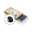 [7886224236] Modular jack eXtreme KAT6A UTP RJ45 110-style 12 bulk pakke Sort