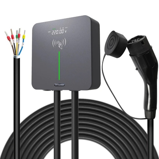 [378617] Ladestation 11kW m. WIFI, Bluetooth, LED-Display, RFID og APP