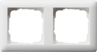 [0417315045] 2-modul-ramme Standard 55 hvid mat