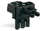 [0421995066] T-Stykke. 1 han & 2 hun 3P Sort 3 låse