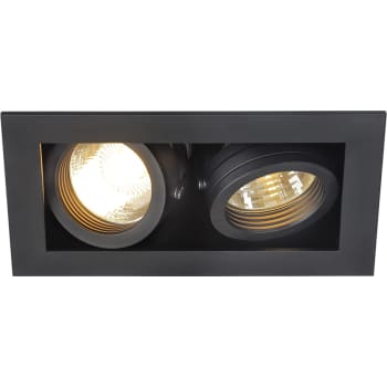 [4242904795] KADUX 2 GU10 downlight, firkantet, matsort, maks. 2x50W