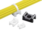 [0439615189] Skruebeslag for kabelbinder Ø4-16X11 i pakker a 100 styk hvid