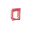 [0486102881] Montage ramme rød for udtag til Leviton keystone konnekter