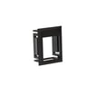 [0486102894] Montage ramme sort for udtag til Leviton keystone konnekter