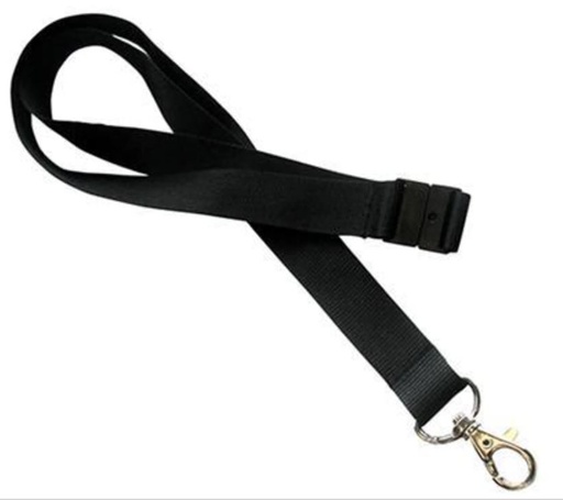 [5485655185] NØGLESNOR, SORT MED KROG + SPÆNDE