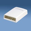 [0486106227] Vægboks mini-com 4 port med spole hvid