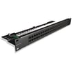 [0486113456] Patchpanel tele 50 ports RJ45 - 2 par (36 & 45) fastfortrået 1HE sort