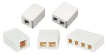 [0486115137] Vægboks 2XKEYSTONE hvid