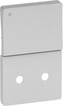 [1017058617] LK FUGA tangent med LED lampe for stikkontakt uden jord med afbryder 1,5 modul, lysegrå