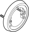 [1020006627] Armaturring plast for dåse type PL og PV, grå
