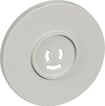 [1020006889] Afdækning Lampestikkontakt Ø80 mm grå