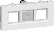 [1088008285] Dataudtag uden konnektorFUGA keystone STP/UTP 2 modul 2 stik hvid