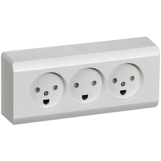 [1017032730] Opus 66 stikkontakt udv. trip 2 tænding lysegrå