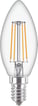 [2057814823] Philips CorePro LED Kerte 4,3W (40W) E14 827 B35 Klar Glas