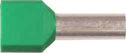 [2921105202] Isoleret TWIN-terminalrør A6-14ETT2 2x6mm2 L14 Grøn