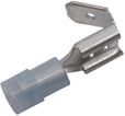 [2921107653] Isol. spademuffe m/afgr. A2507FLSH 1,5-2,5mm2 6,3x0,8 Blå
