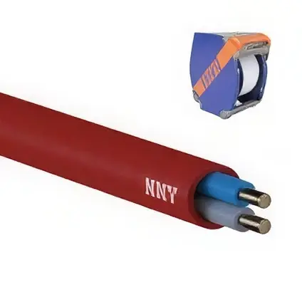 [3033002344] Brandsikkert Kabel NOBURN EQQXB Xtra 1x2x1,0 Rød Spole 100 Kampagnepakke 3033002344