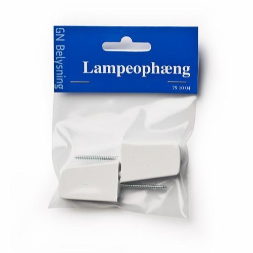 [791004] Lampeophæng hvid 2 stk.