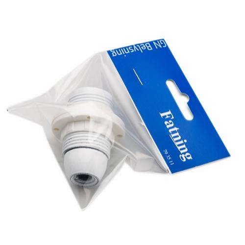 [793511] Kronefatning E14 hvid