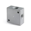 [3980305154] BSP adaptor - 4 -way aluminiun distribution block- 1/4  thread 3033 1/4  DISTRIBUTION BLOCK