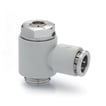 [3980305491] Plastic flow control   valve -screw  adj-cyl unidirect-1/4 -6mm PSCU 606-1/4-6  FLOW-CONTROL VALVE