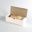 [5702643977] Gummibånd hvid 10x140mm 500g/pak