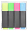 [5702644280] Tekstmarker Q-Line assorteret 4stk/sæt