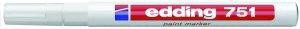 [5702644992] Marker Edding 751 permanent hvid 1-2mm