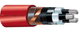 [5731100258] Mellemspændingskabel PEX-S-AL 3X95/25 rød 12KV