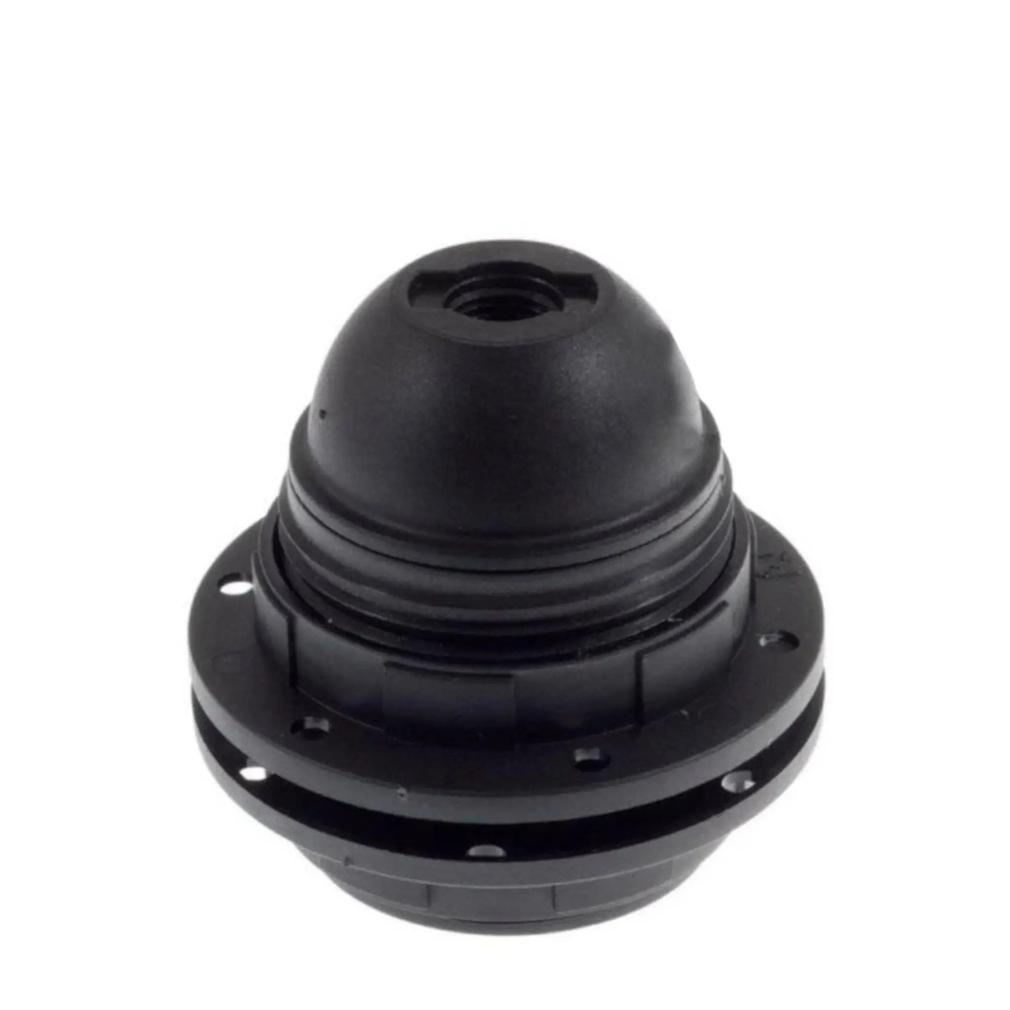 KRONEFATNING E27 SORT M/2 OMLØBERE