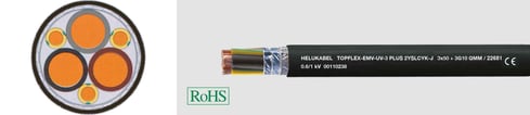 [5734420773] Motorkabel TOPFLEX-EMV-UV-3PLUS 2YSLCYK-J 3X1,5+3G0,25 afmål