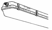[5746735472] Afskærm  profil acryl f/Nyborg 2X58W