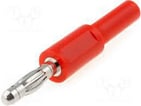 [6398611516] Bananstiksadapter - ADA Ø4/4mm Rød 1057