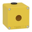 [7517115410] Harmony tom nødstopkasse i gul metal med 1 x Ø22 mm hul for trykknap og 2 x M20 forskruninger 80 x 8