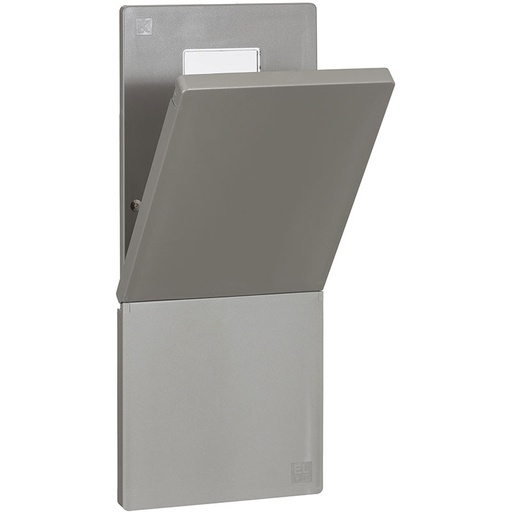 [1016008134] Låge for måleskab udendørs grå