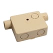 [7800250009] Rørdåse RD1 nylon m/2 t udendørs gul