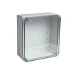 [7800251022] Monteringskasse i polykarbonat med transparent låg 210x230x100mm (BxLxH) IK 08 IP66/IP67 UL94 HB PC