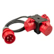 [7800253006] CEE Kompaktforgrener 400V/16A 3 udtag 1,5M kabel