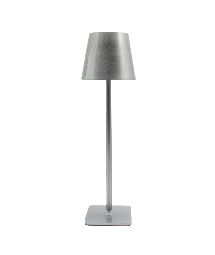 [12344-13414] Opladelig LED bordlampe, Sølv, touch dæmpbar