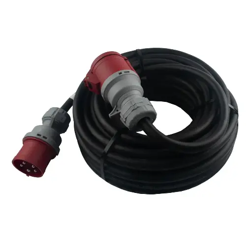 [7800428070] CEE forlængerkabel 50M 5G6mm² 5P 32A m. fasevender