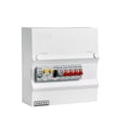 [7800440036] Boligtavle 230 V 1 fase, 1 x RCD, 1 x kombi 16A, 1 x kraft, 4 x lys