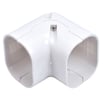 [7800449135] Vinkel 90G til varmepumpekanal 77 x 64 mm hvid