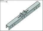 [7810201283] Travers type B1 for 2-4 projektører L=1100 mm