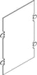 [7812353634] Afskærmningsplade lodret 1X4M
