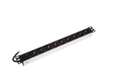 [7812364636] Powerpanel 9xSchuko med led 1U sort