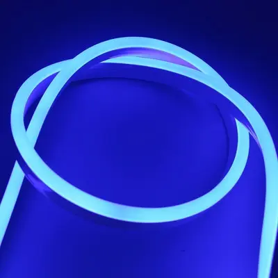 [EG2763-0] Blå 8x16 Neon Flex LED Strip - 8W/m, vandtæt, 230V