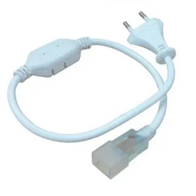 [EG2769-0] Stik til 8x16 Neon Flex LED - Inkl. endeprop, Vandtæt, 230V