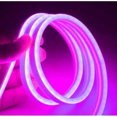 [EG8716-0] Lilla 8x16 Neon Flex LED Bånd - 5 meter, 8W pr. meter, Vandtæt, 12V